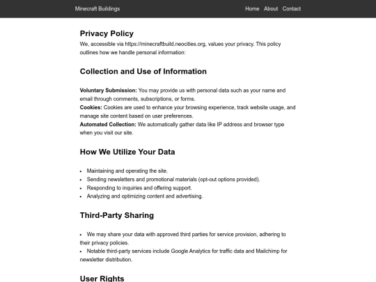 privacy-policy screenshot