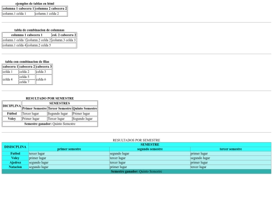 table screenshot