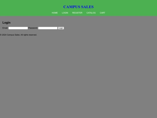 login screenshot