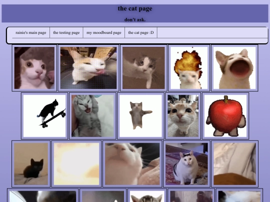 thecatpage screenshot