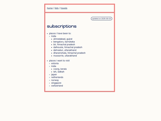 pages/mytravels screenshot