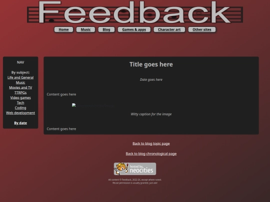 postgenerator/blog_template screenshot