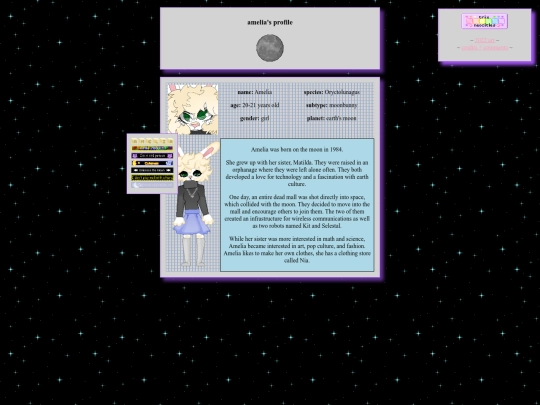 profiles/amelia/profile screenshot