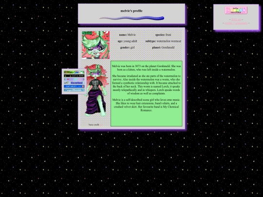 profiles/melvie/profile screenshot