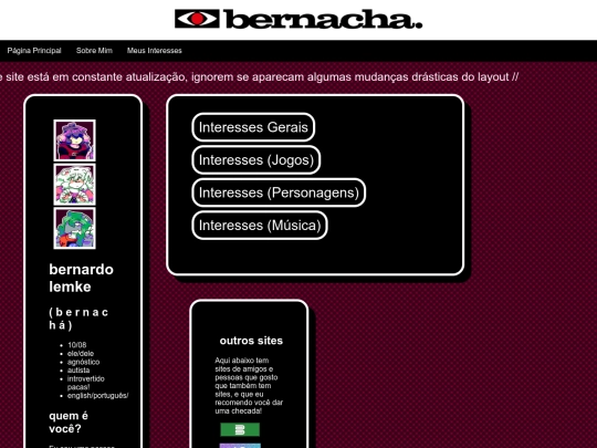 interesses screenshot