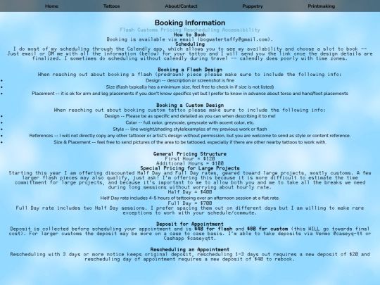 booking screenshot