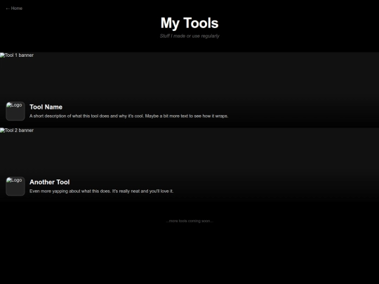 tools screenshot