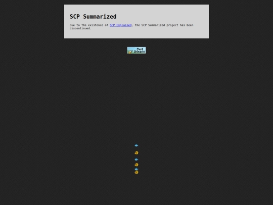 projects/scp-summarized screenshot