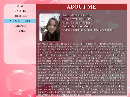 aboutme screenshot