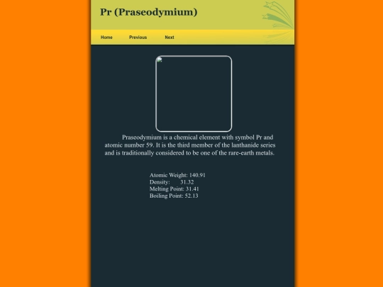 portfolio/periodic/pr screenshot