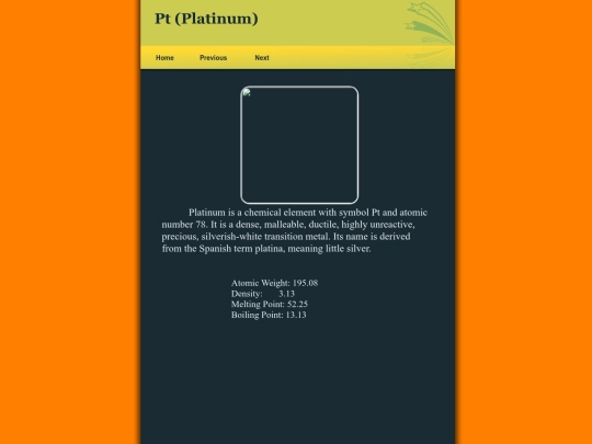 portfolio/periodic/pt screenshot
