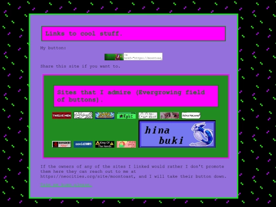 links screenshot