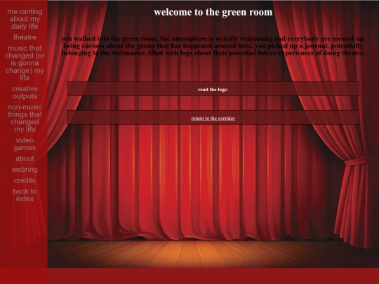 theatre/diaries screenshot