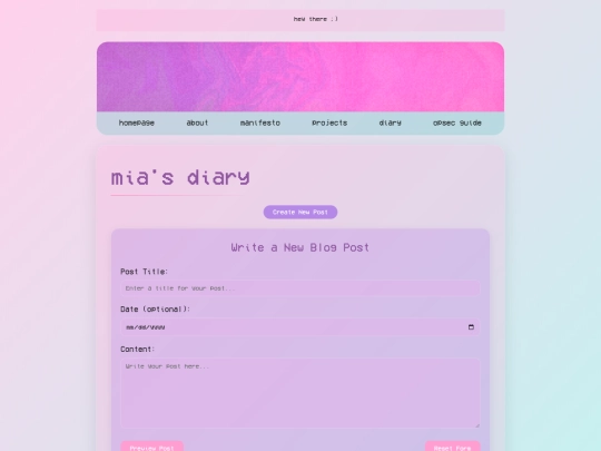 diary screenshot