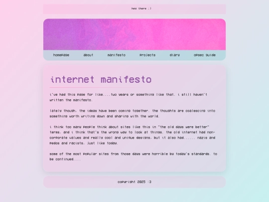 manifesto screenshot