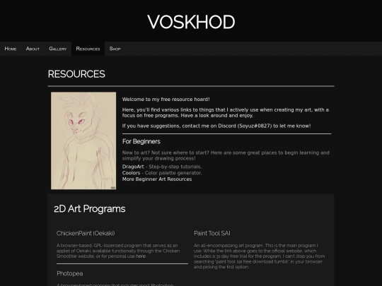 resources screenshot