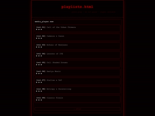 playlists screenshot