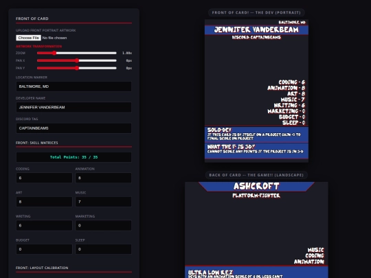 devcardcreator screenshot