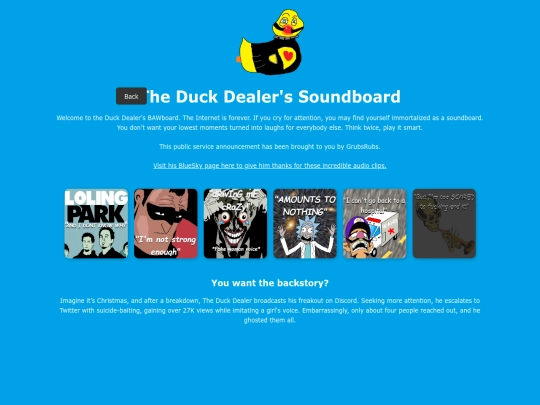 Bawboard screenshot