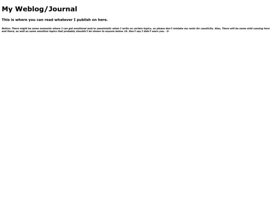 Journal screenshot