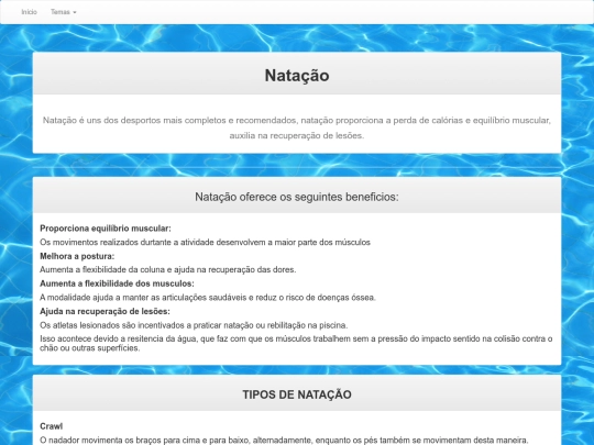 natacao screenshot