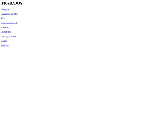 Links screenshot