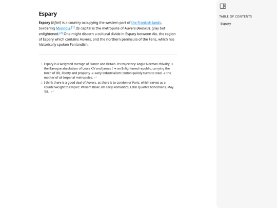 paracosm/Espary screenshot