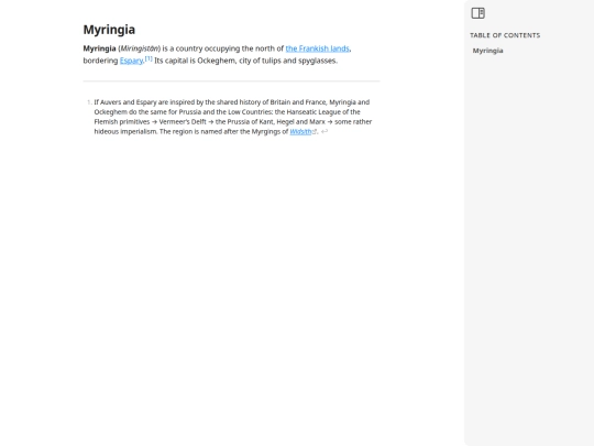 paracosm/Myringia screenshot