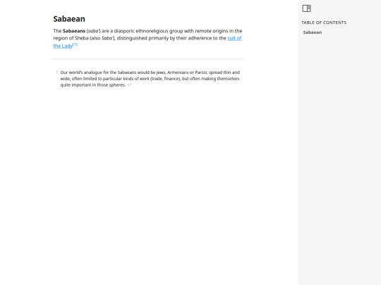 paracosm/Sabaean screenshot