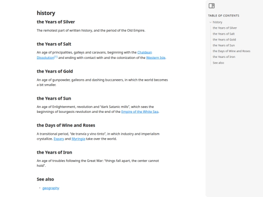 paracosm/history screenshot
