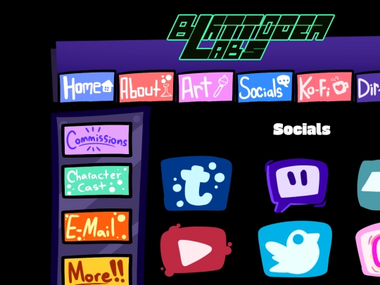 Socials screenshot