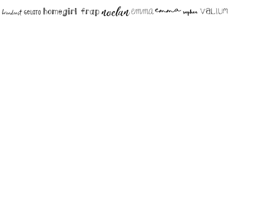 fonts screenshot