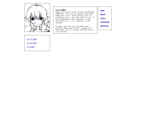 diary screenshot