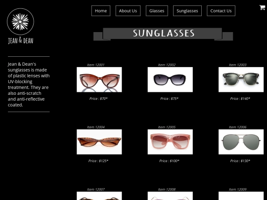 sunglasses screenshot