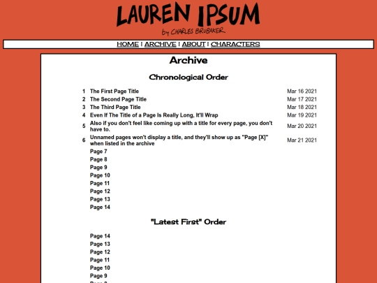 archive screenshot