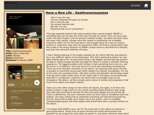 Reviews/Deathconsciousness_Review screenshot
