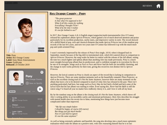 Reviews/Pony_Review screenshot