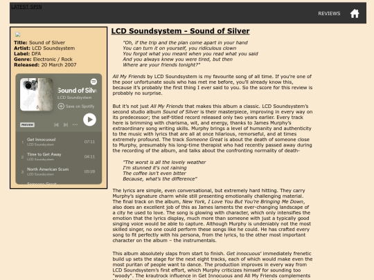 Reviews/SoundOfSilver_Review screenshot