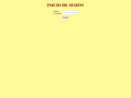login screenshot