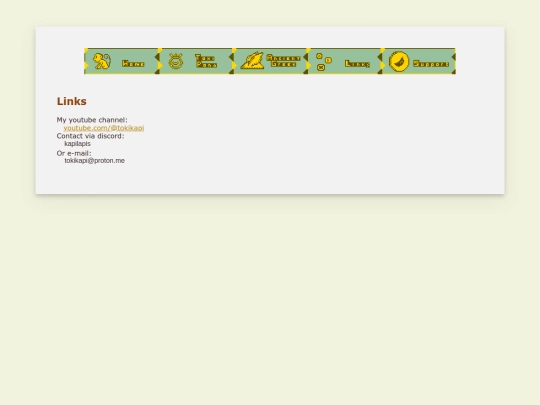 links screenshot