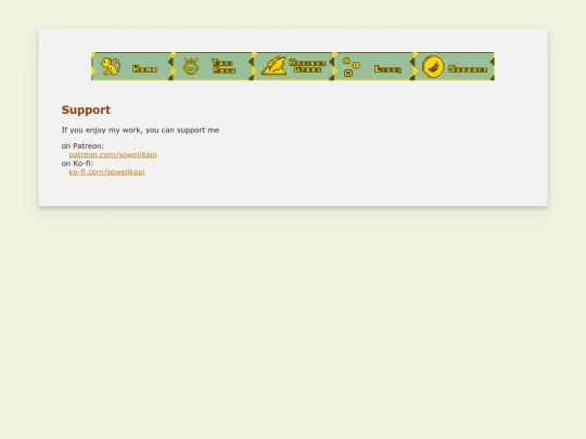 support screenshot
