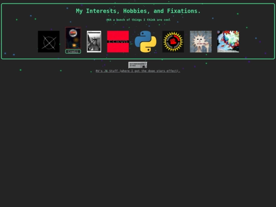 pages/interests screenshot