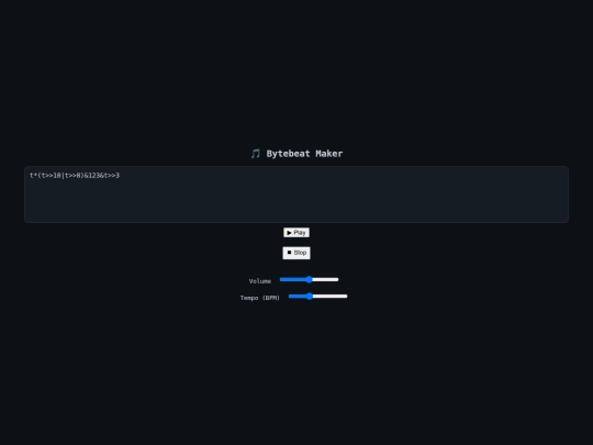 BytebeatMake screenshot
