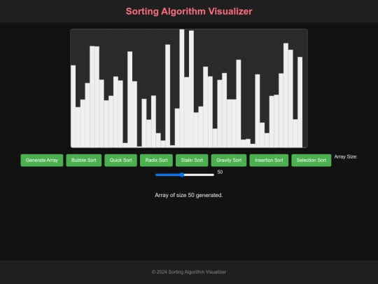 sortingalgorithm screenshot