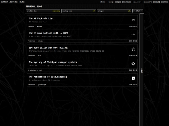 blog screenshot