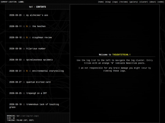 logs screenshot