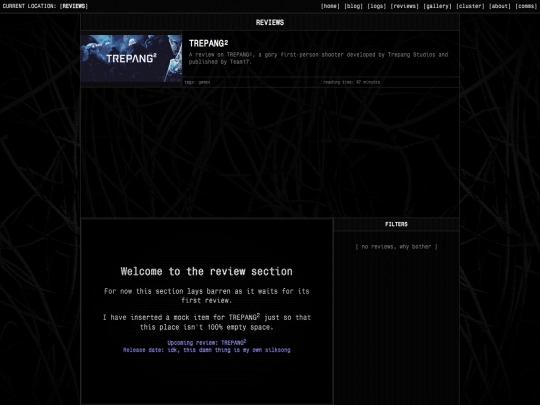 reviews screenshot