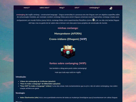 conlanging/pt screenshot