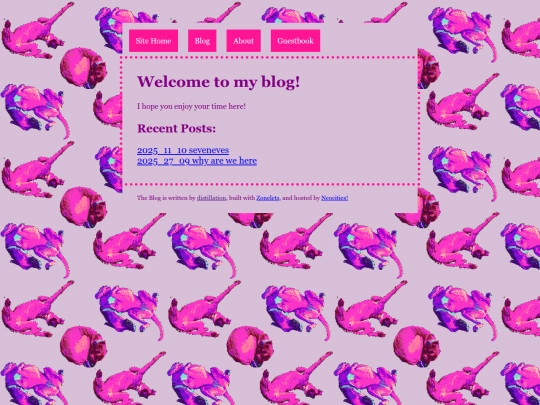 blog/home screenshot