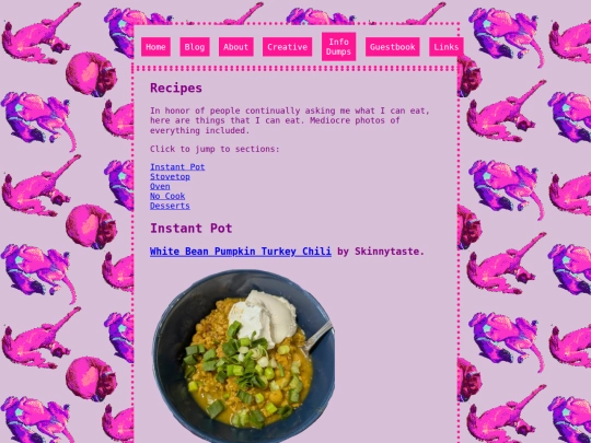 recipes screenshot